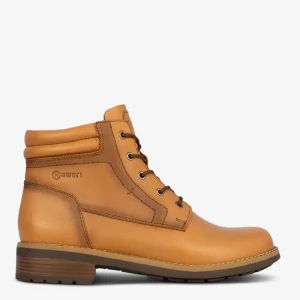 BOTINES DE CUERO COLOR NATURAL H668